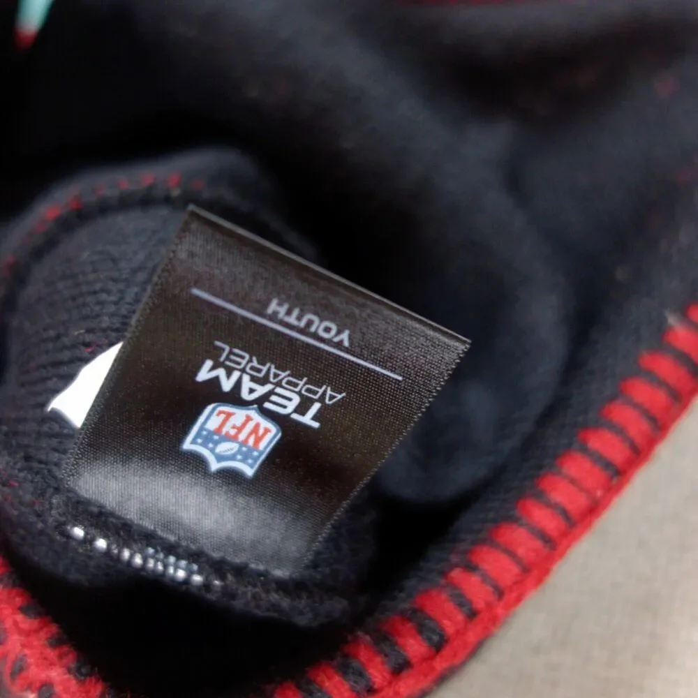 NFL Team Apparel Youth Atlanta Falcons Mohawk‎ Knit Trapper Hat One Size